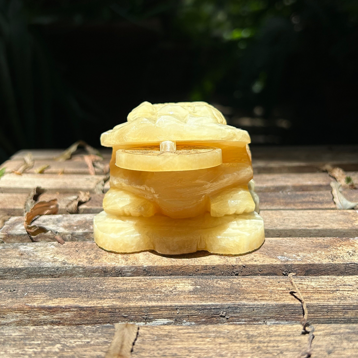 Calcite 'Money Toad' Carving