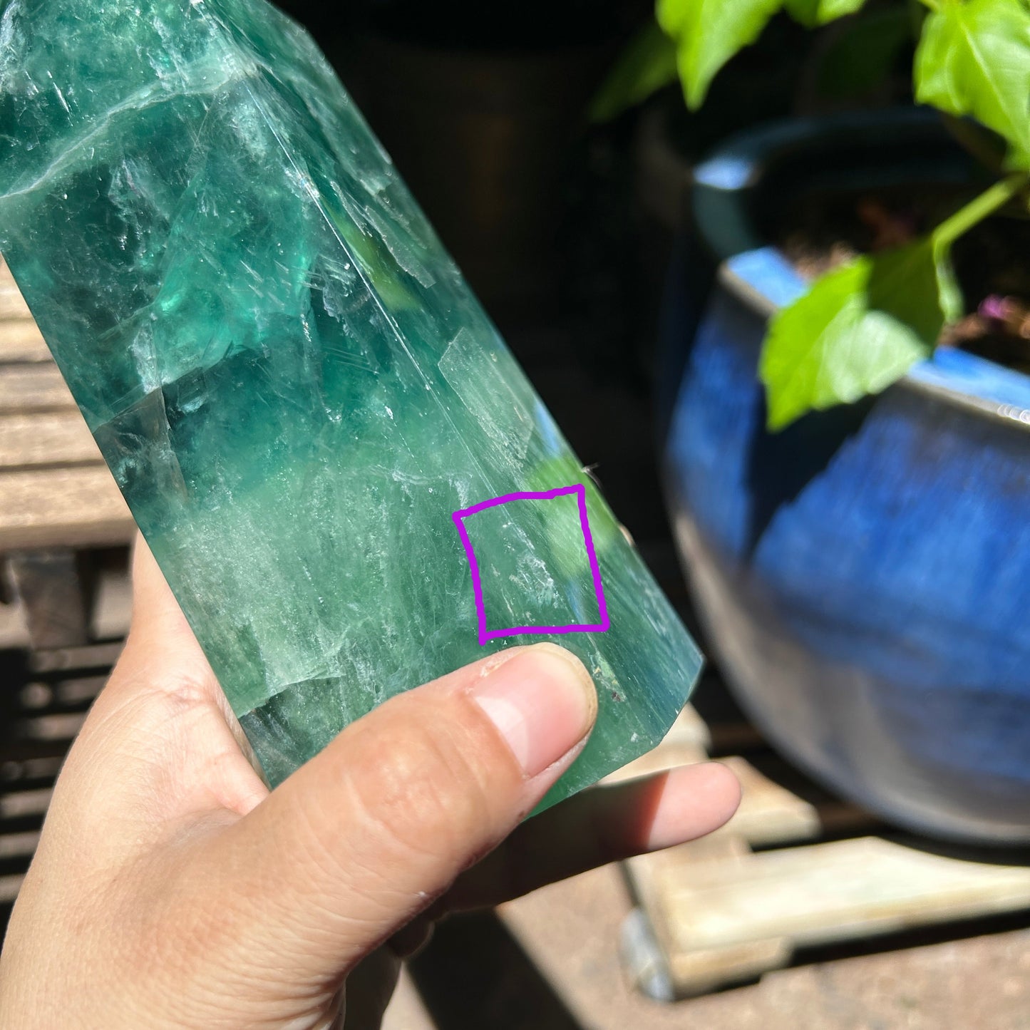 Fluorite, Deep Green Tower (Imperfect)