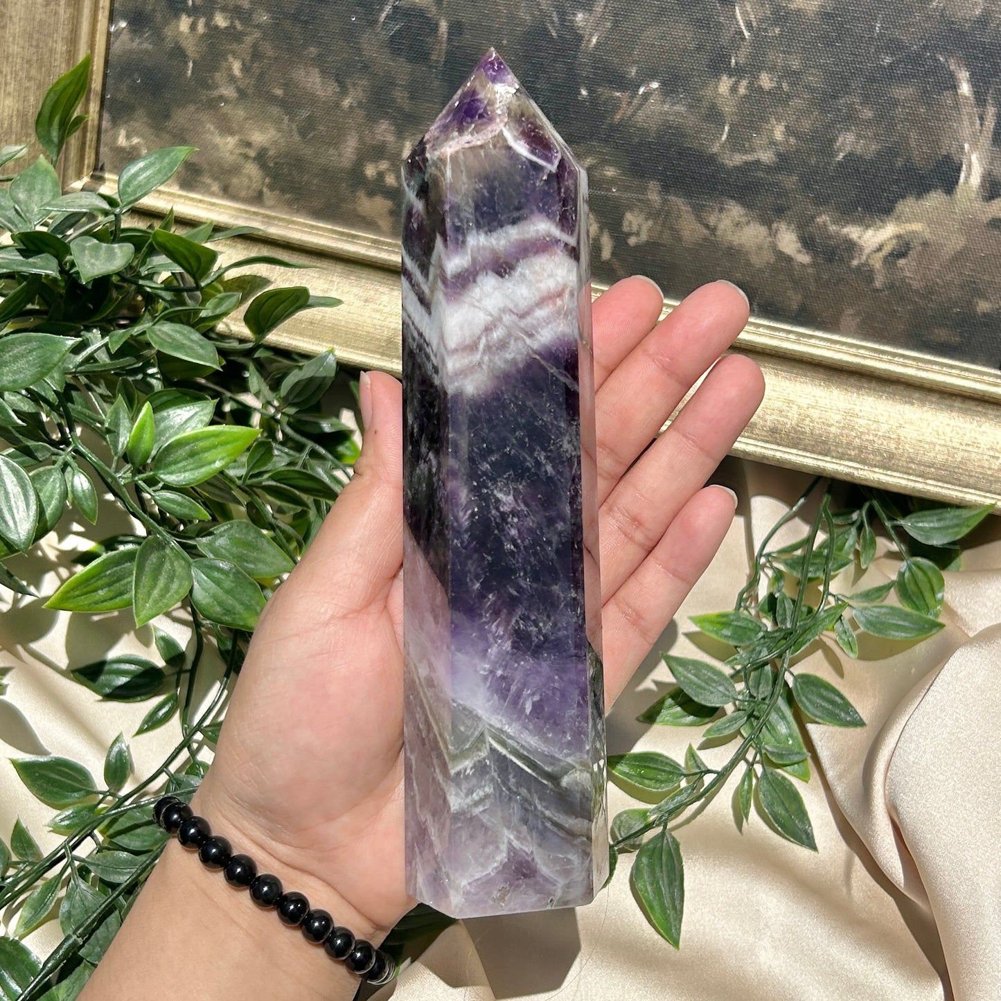 Amethyst, Chevron Tall 7.5" Tower