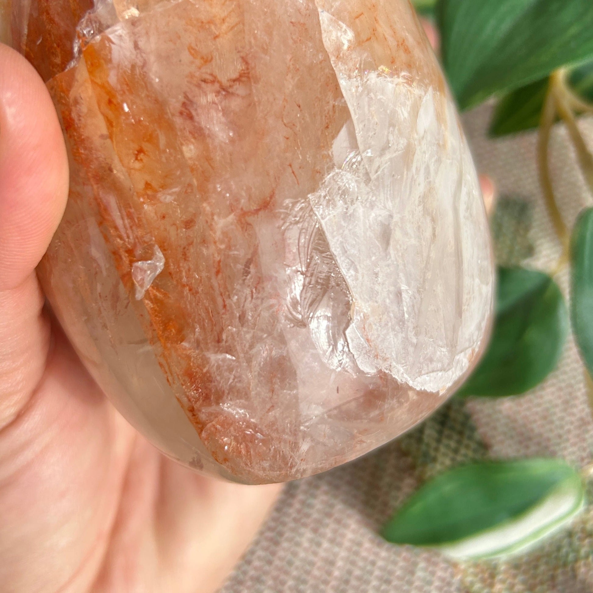 Red Hematoid &quot;Fire&quot; Quartz Polished Freeform *Imperfect*