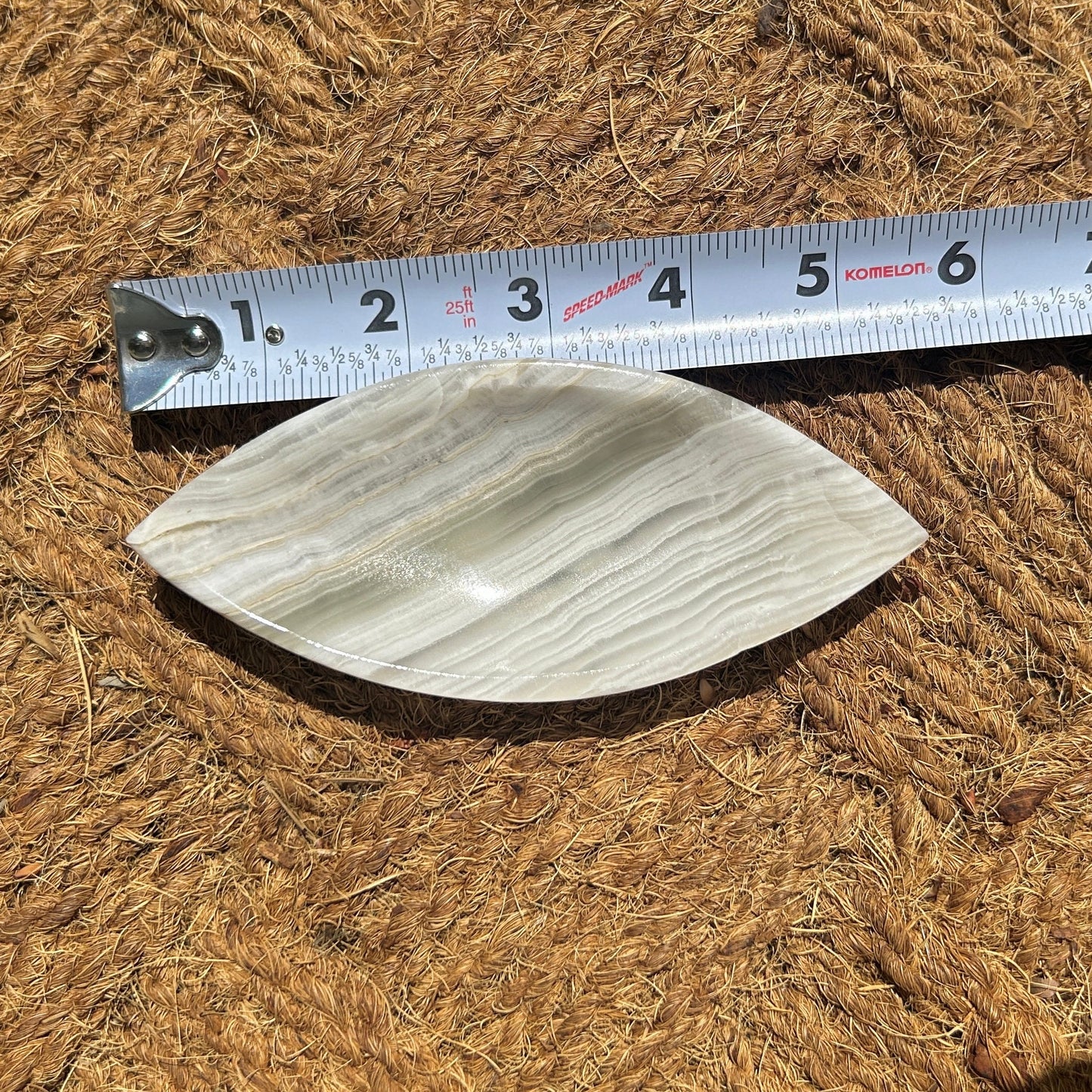 Pretty Onyx Eye-Shaped Small Polished Bowl from Mexico