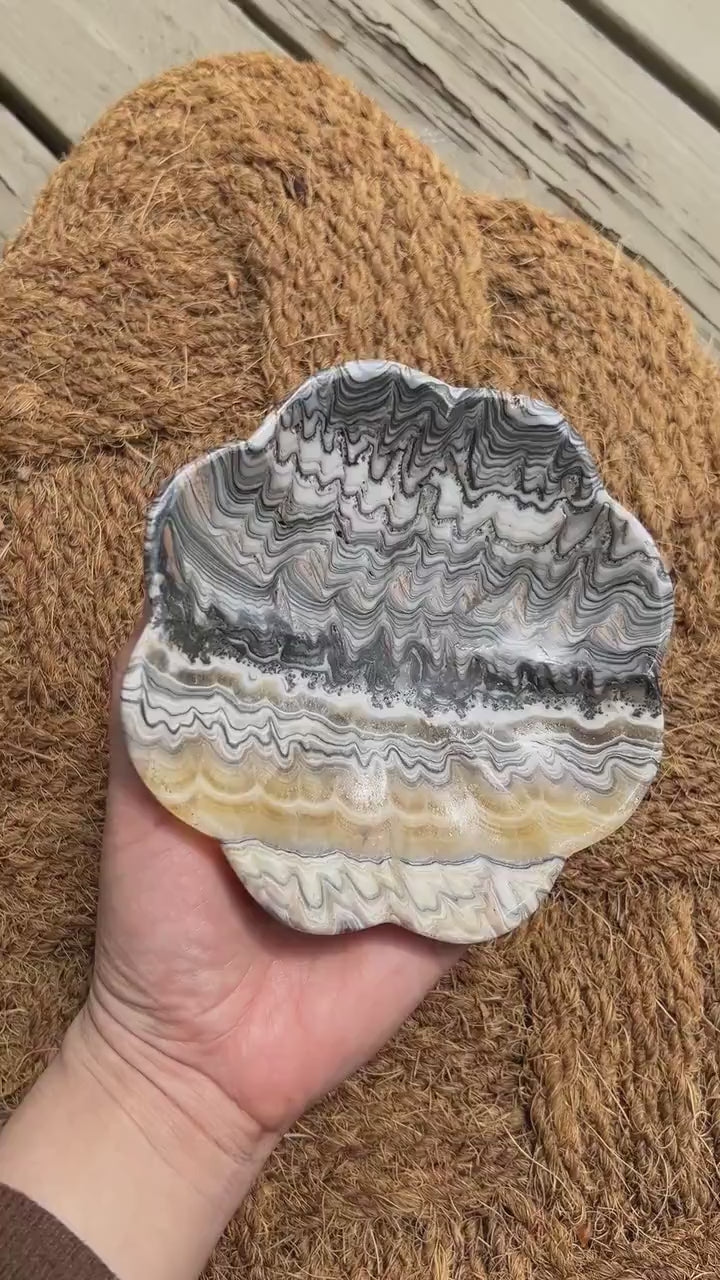 Gorgeous Onyx 'Margarita' Polished Plate from Mexico